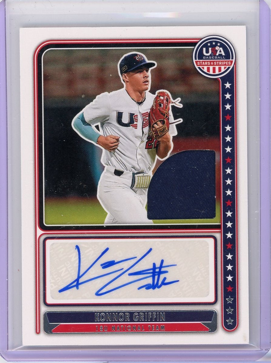 Konnor Griffin 2024 Panini USA Stars & Stripes autograph relic #'d 030/199