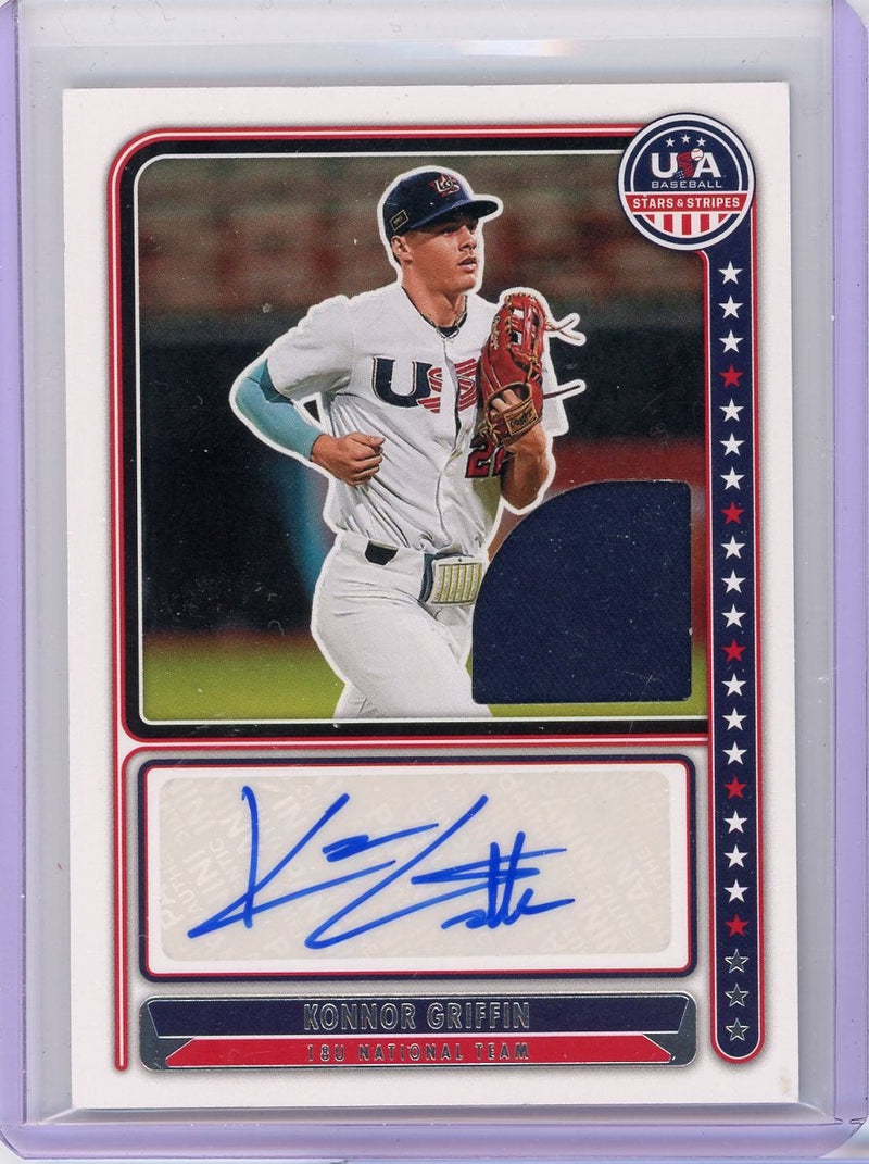Konnor Griffin 2024 Panini USA Stars & Stripes autograph relic 