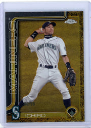 Ichiro 2025 Topps Chrome Gilded #'d 80/99