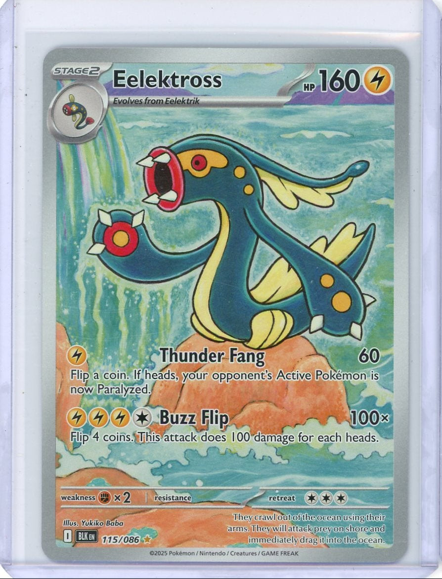 Elektross 2025 Pokemon Black Bolt Illustration rare #115/086