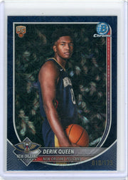 Derik Queen 2025-26 Bowman Chrome navy mojo ref. RC #'d 010/175