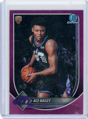 Ace Bailey 2025-26 Bowman Chrome purple ref. RC #'d 058/199