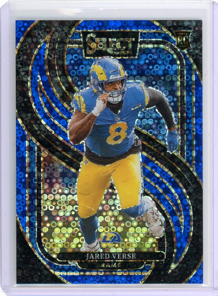 Jared Verse 2024 Panini Select Premier Level Blue Disco #'d 10/25