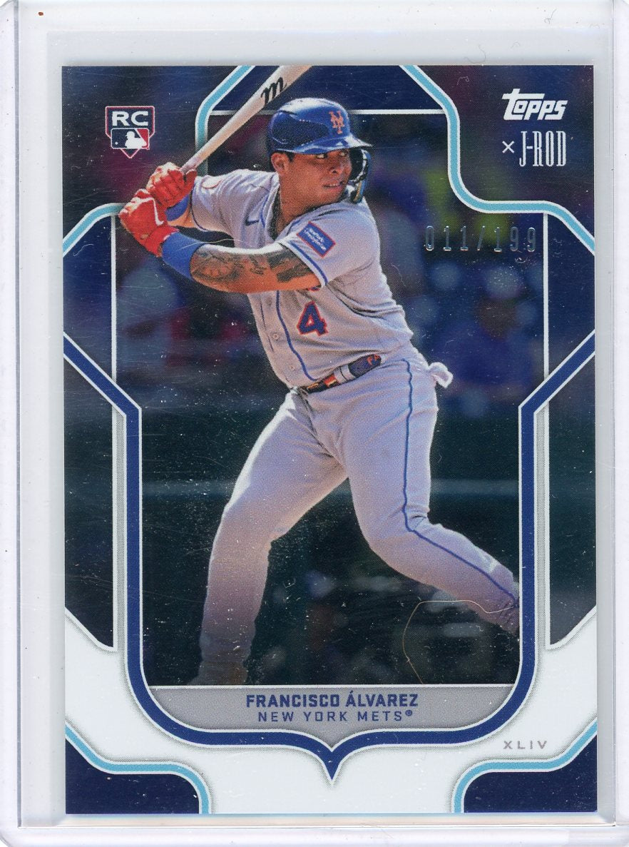 Francisco Alvarez 2023 Topps x J-Rod foil #'d 011/199 rookie card