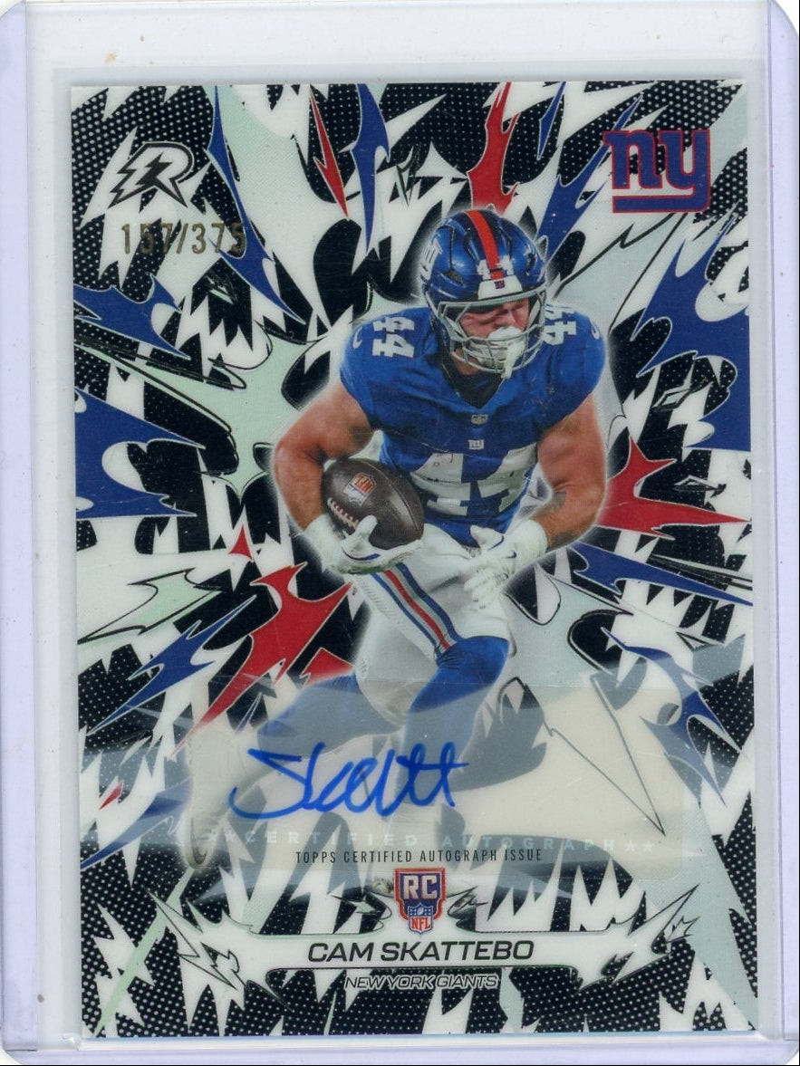 Cam Skattebo 2025 Topps Resurgence autograph #'d 157/375