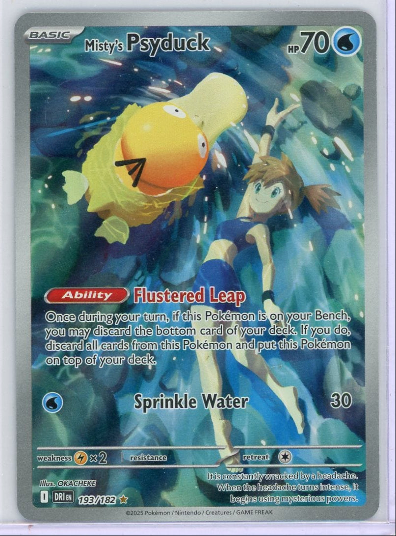 Misty's Psyduck Pokémon Destined Rivals IR #193/182