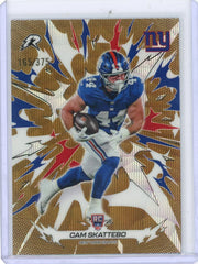 Cam Skattebo 2025 Topps Resurgence gold wave ref. #'d 165/375
