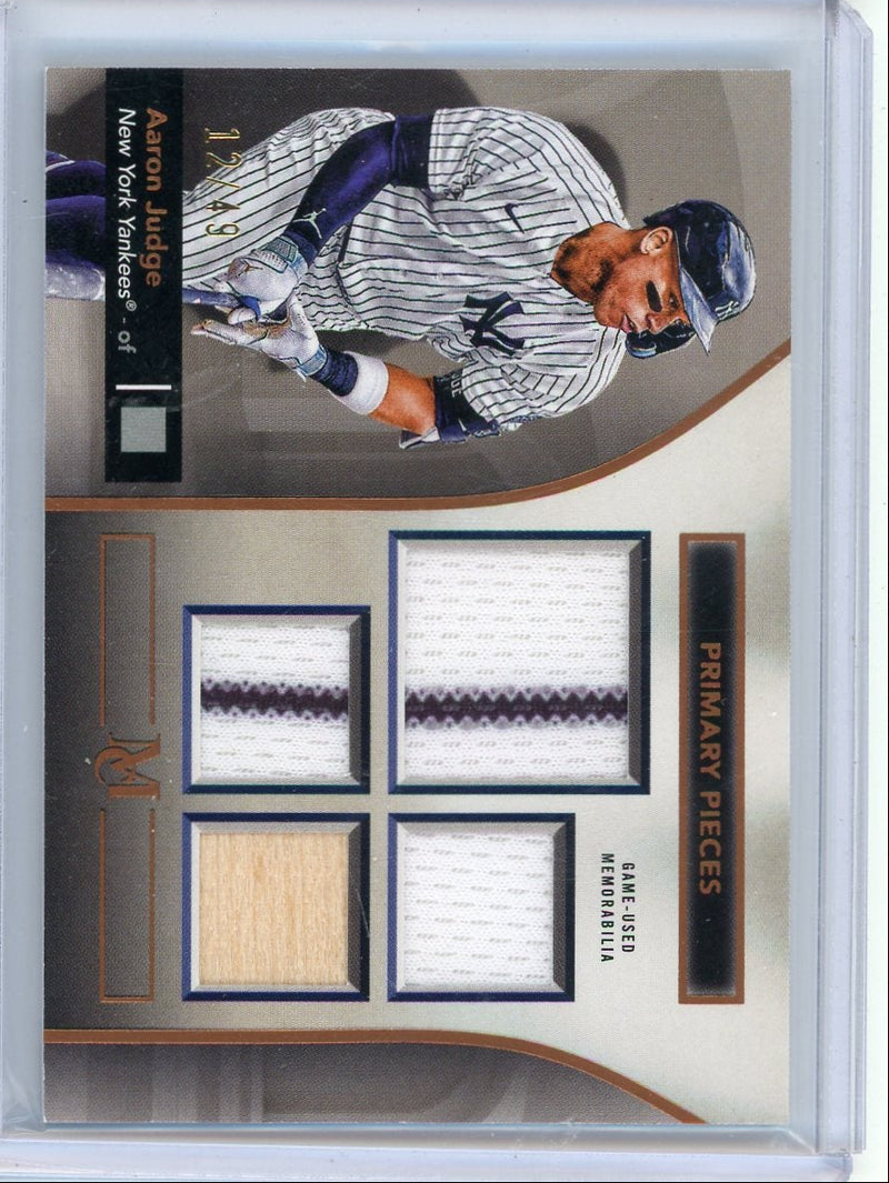 Aaron Judge 2024 Topps Museum Quad Relic 