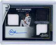 Matt Manning 2022 Panini Absolute Tools of the Trade RPA #'d 166/199