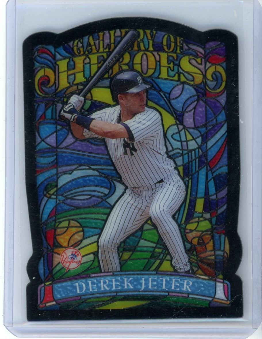 Derek Jeter 1998 Topps Gallery of Heroes die-cut