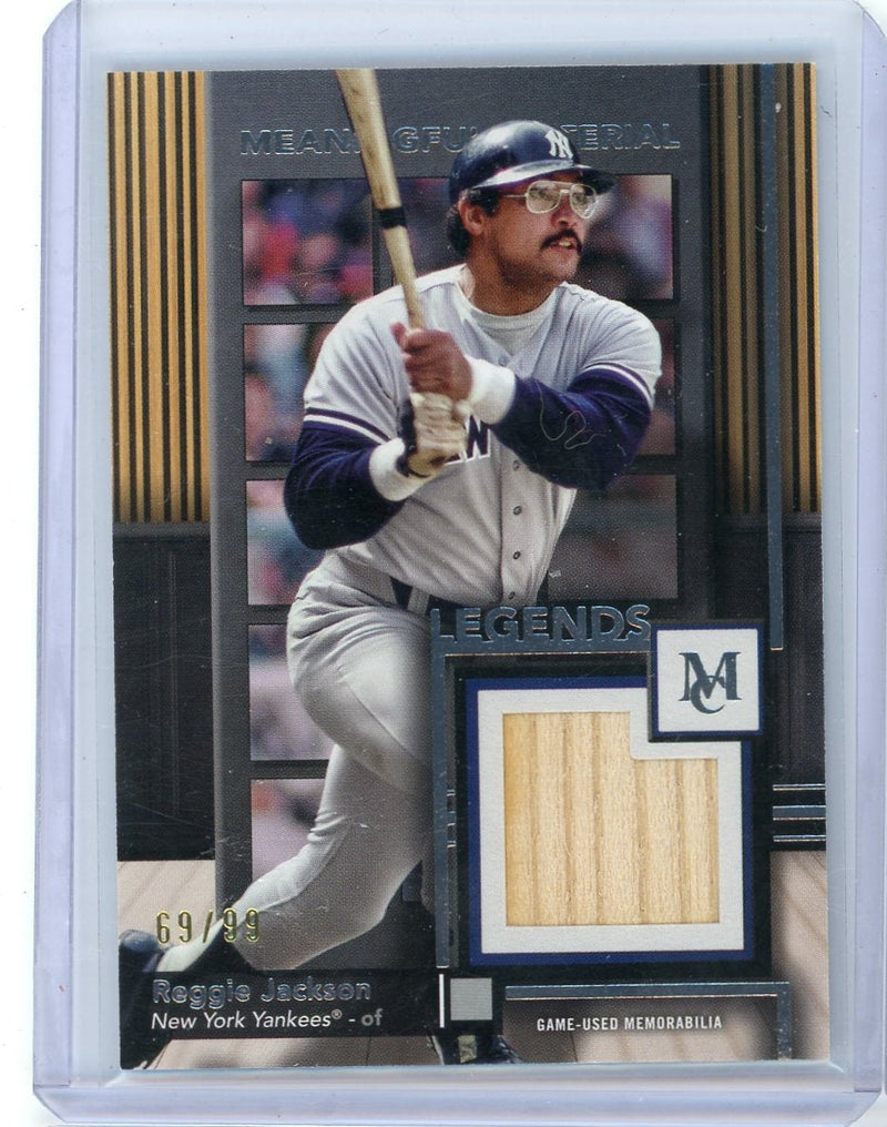 Reggie Jackson 2024 Topps Museum Meaningful Material bat relic 