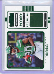 Breece Hall 2022 Panini Contenders Rookie Season Ticket Patch