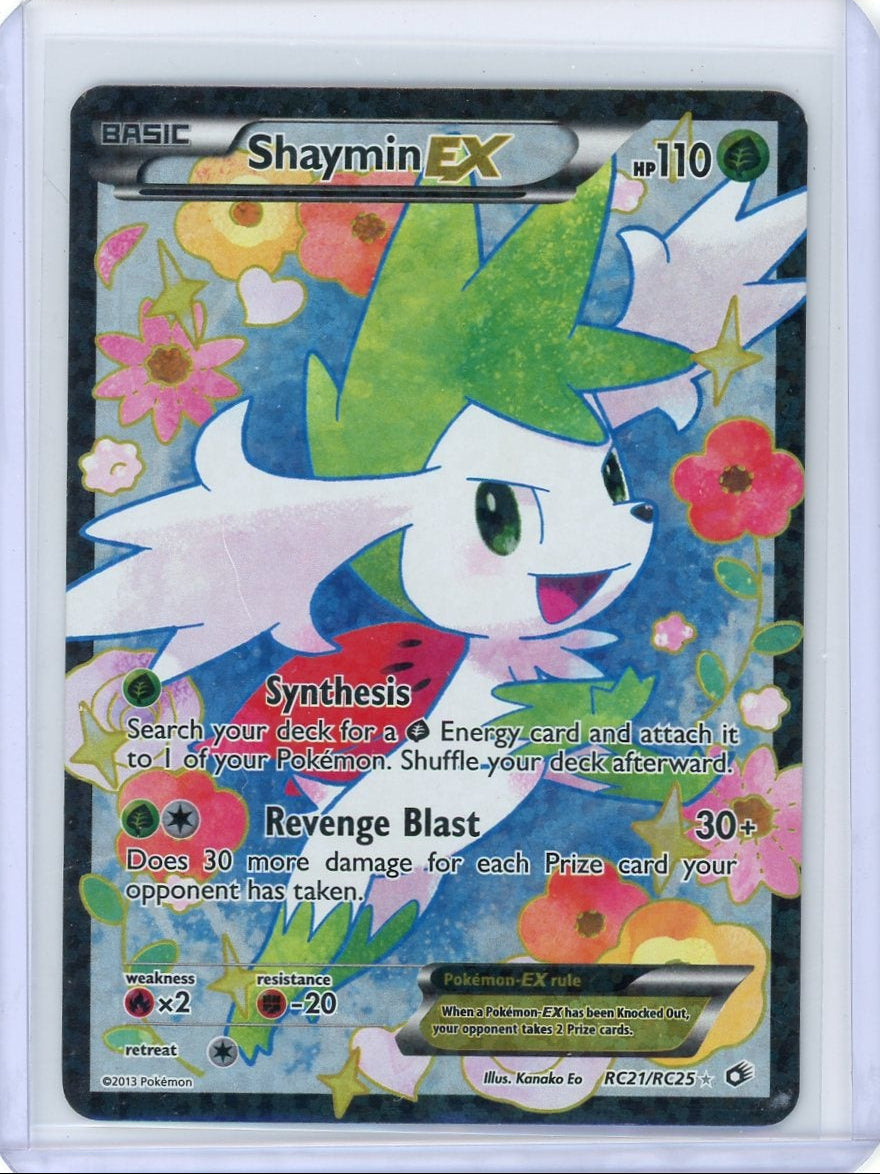 Shaymin EX 2013 Pokemon Legendary Treasures Radiant Collection #RC21/RC25 DMG
