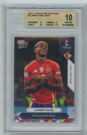 Lamine Yamal 2025 Topps NOW #2 BGS 10