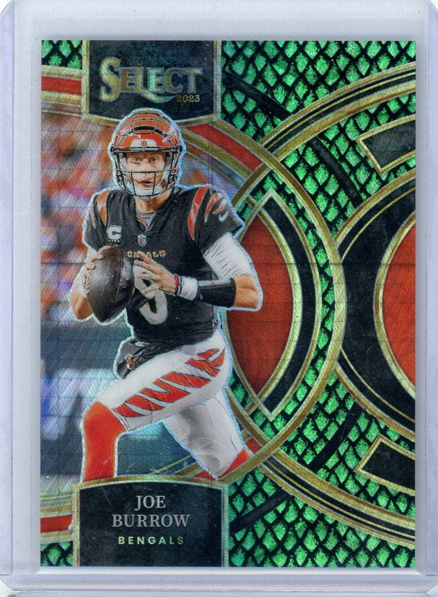 Joe Burrow 2023 Panini Select Dragon Scale prizm #'d 51/70