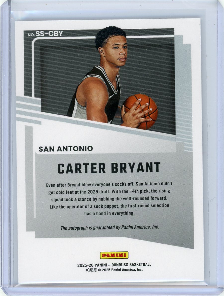Carter Bryant 2025-26 Panini Donruss Significant Signatures Auto RC