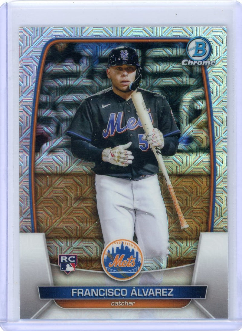 Francisco Alvarez 2023 Bowman Chrome mega box mojo refractor rookie card