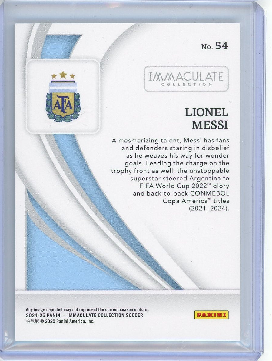 Lionel Messi 2024-25 Panini Immaculate Collection #'d 04/10