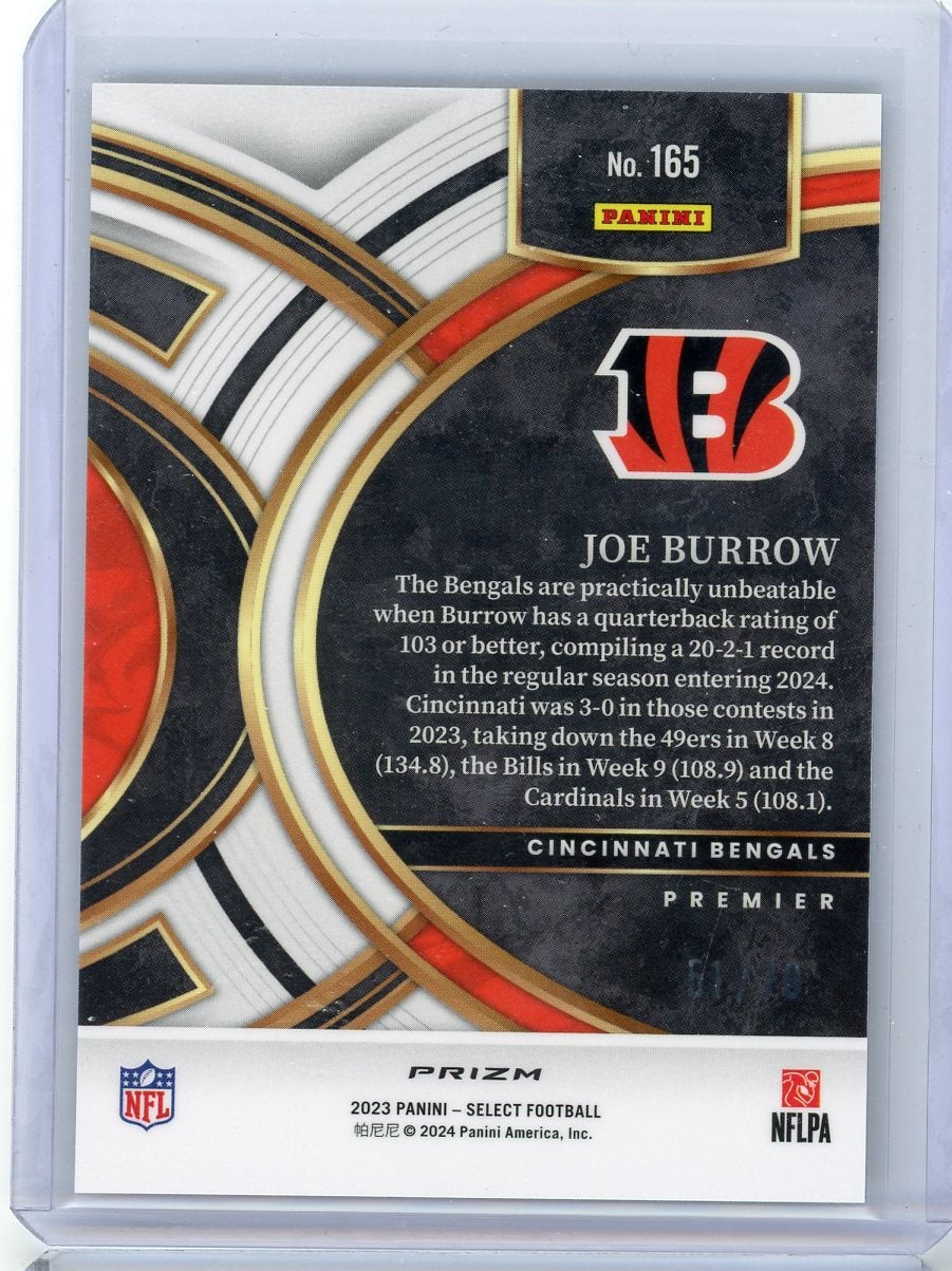 Joe Burrow 2023 Panini Select Dragon Scale prizm #'d 51/70