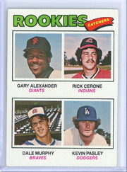 Dale Murphy G Alexander R Cerone K Pasley 1977 Topps Rookies