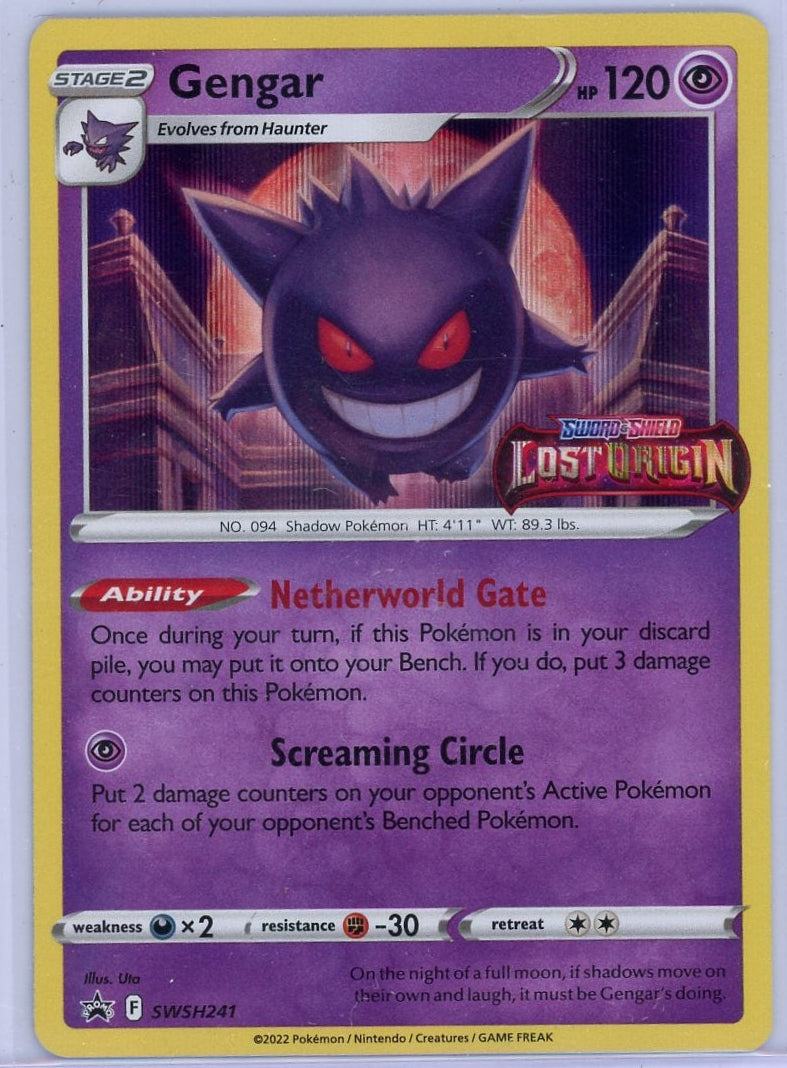 Gengar Pokémon Lost Origin Prerelease Promo #SWSH241