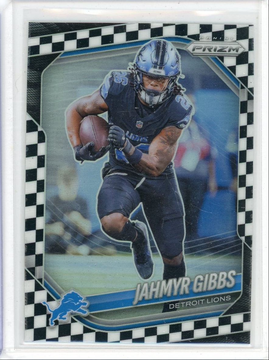 Jahmyr Gibbs 2025 Panini Prizm checkerboard prizm