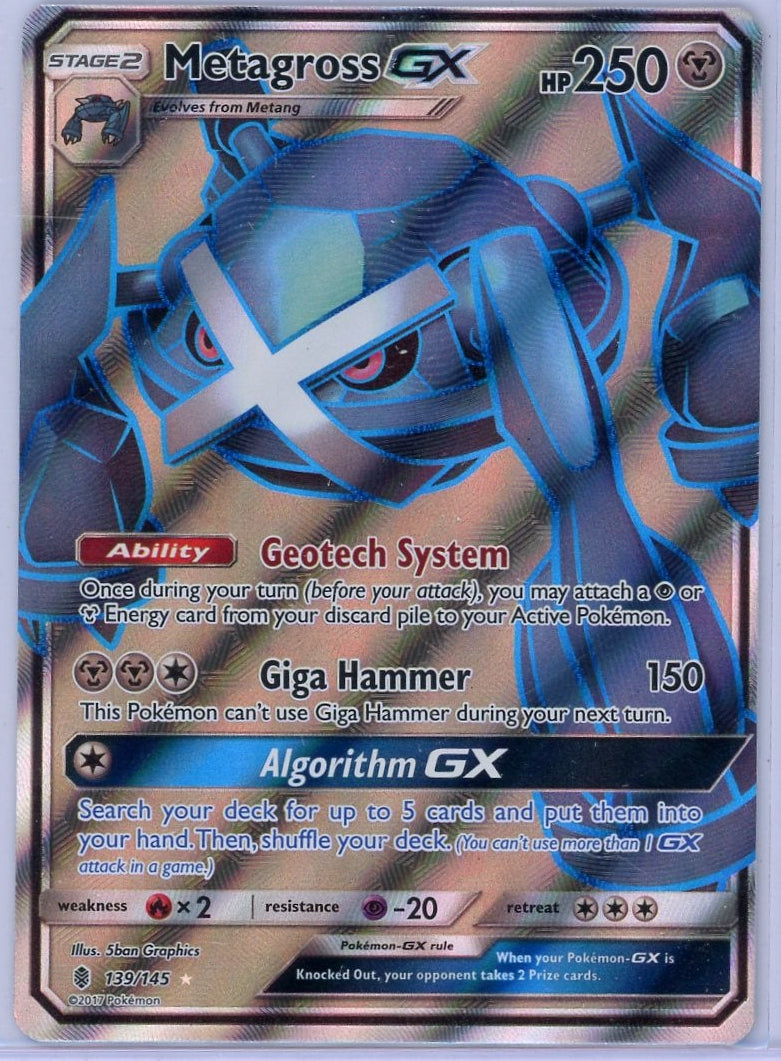 Metagross GX Pokémon Guardians Rising Full Art #139/145
