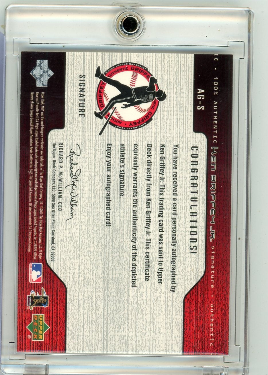 Ken Griffey Jr. 2001 Upper Deck MVP Signature #AG-S