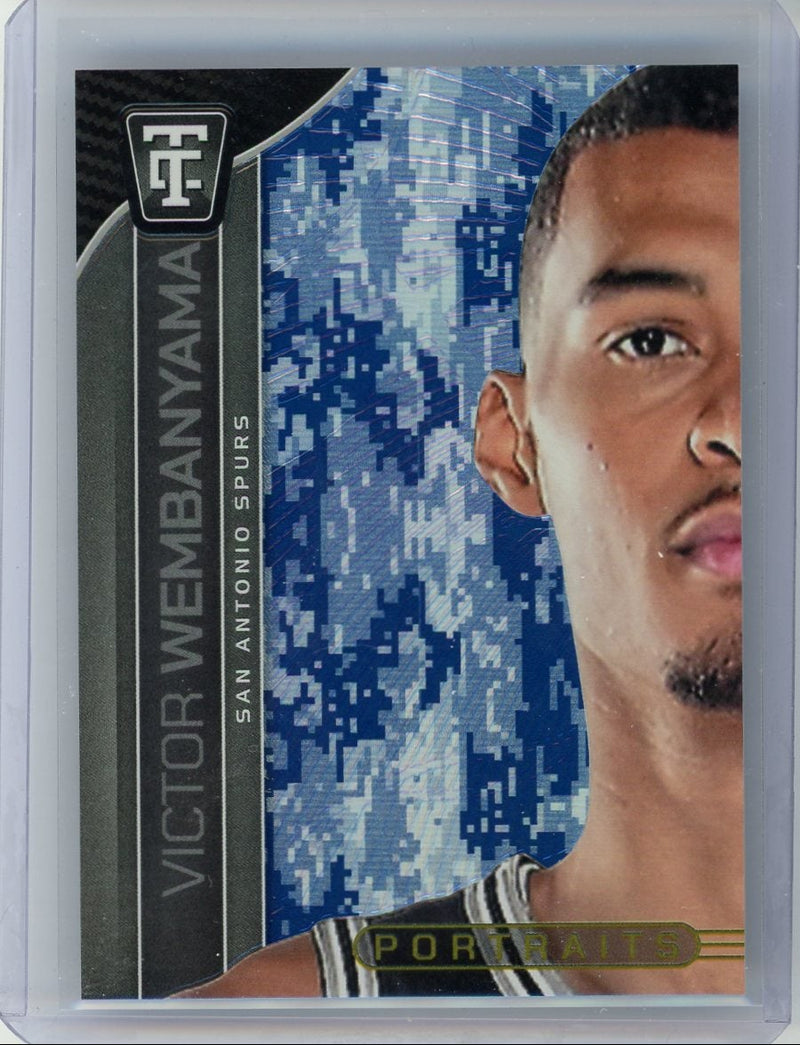 Victor Wembanyama 2025 Panini Totally Certified Portraits camo 