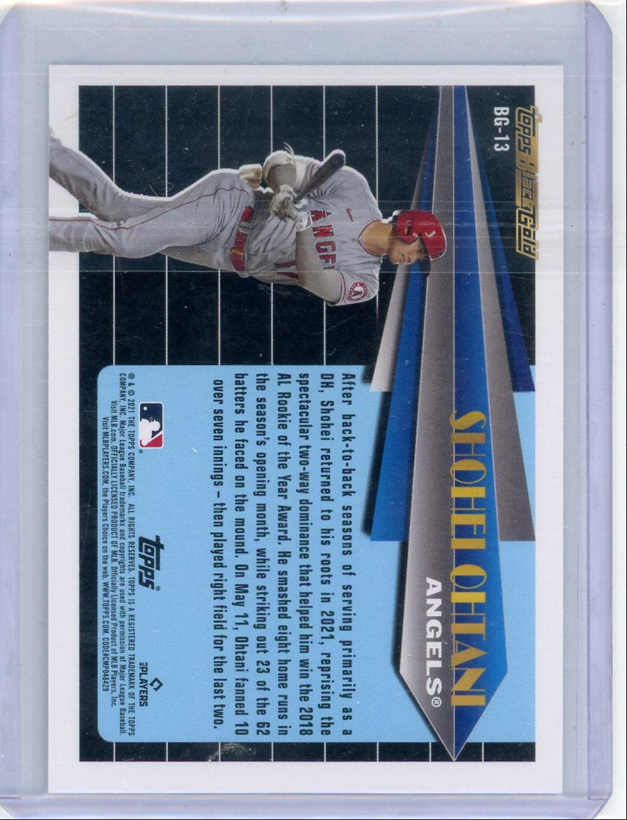 Shohei Ohtani 2021 Topps Black Gold #BG-13