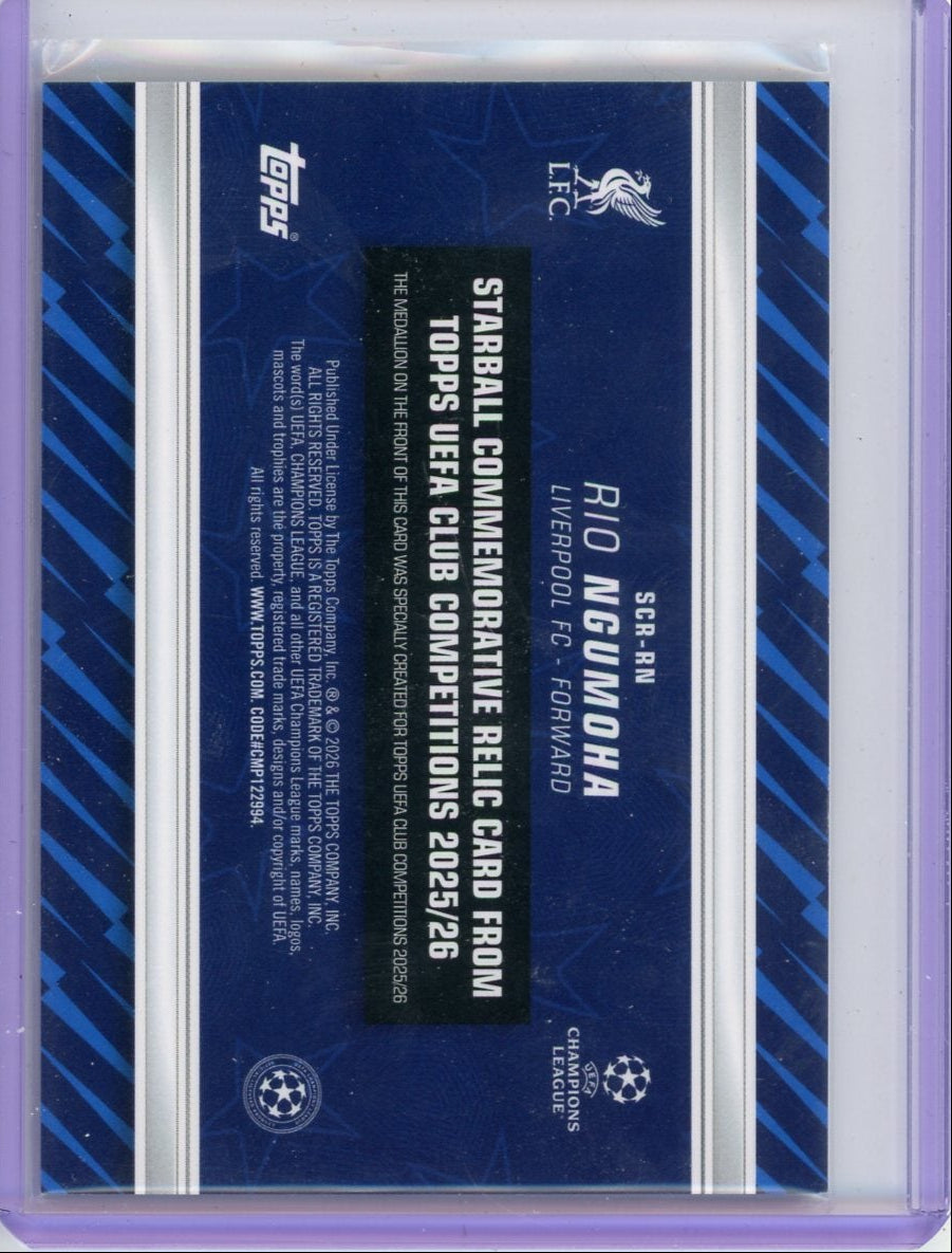 Rio Ngumoha 2025-26 Topps UEFA Club Competitions Starball Commemorative Relic