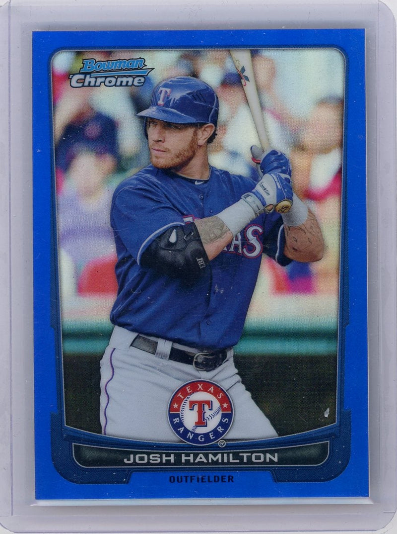Josh Hamilton 2012 Bowman Chrome Blue Refractor 