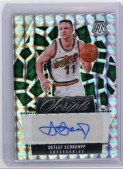 Detlef Schrempf 2024-25 Panini Mosaic Scripts Silver Auto