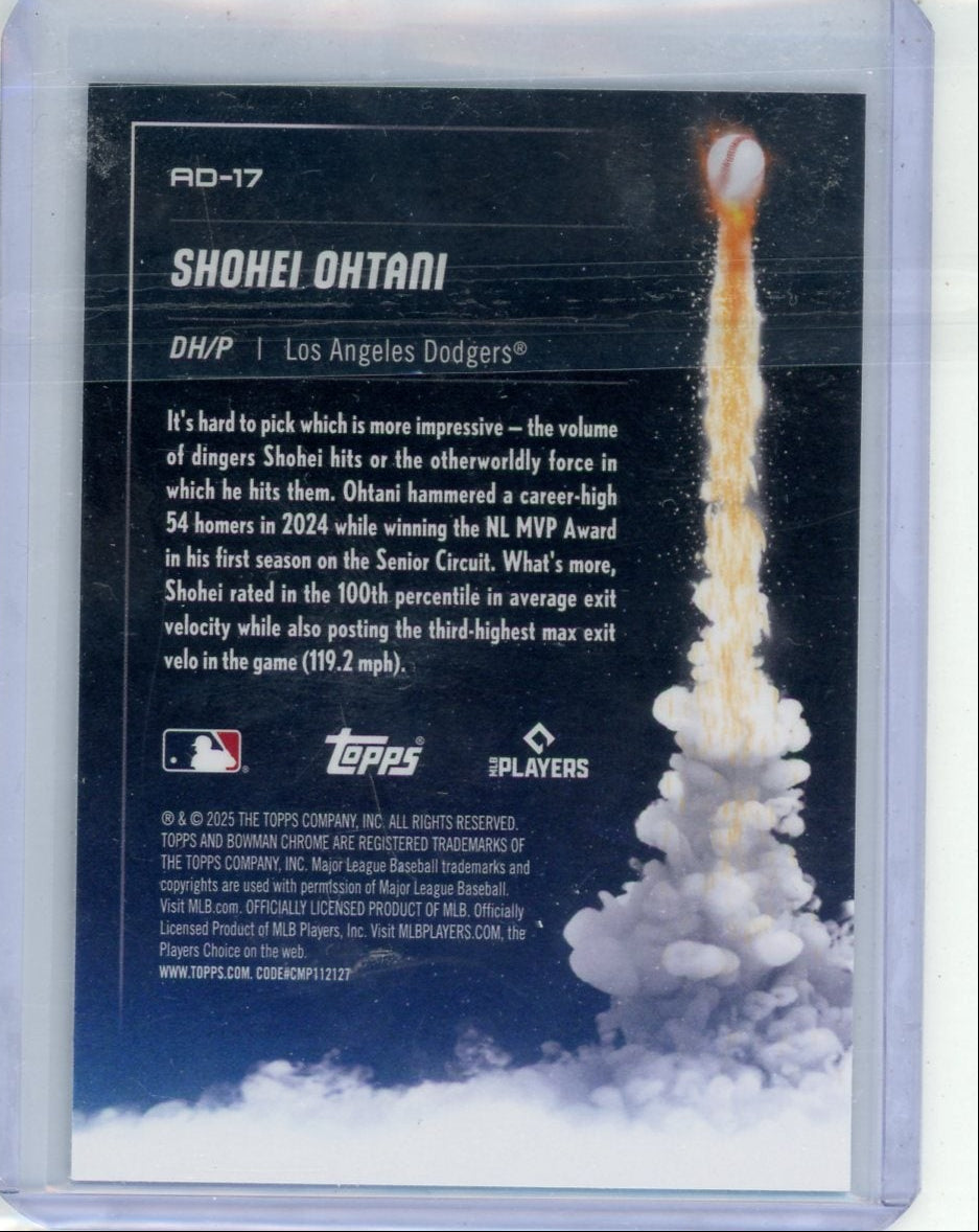 Shohei Ohtani 2025 Bowman Chrome Adios Refractor