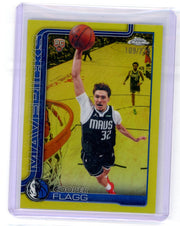 Cooper Flagg 2025-26 Topps Chrome Update Rookie Yellow Refractor #'d 109/275