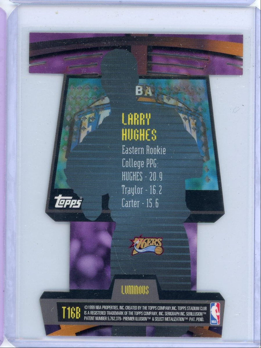 Larry Hughes 1999 Topps Stadium Club Triumvirates die-cut