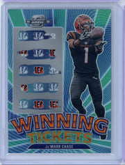 Ja'Marr Chase 2023 Panini Contenders Optic Winning Ticket #'d 48/50