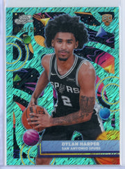 Dylan Harper 2025 Topps Cosmic Chrome Aqua Equinox #'d 046/199