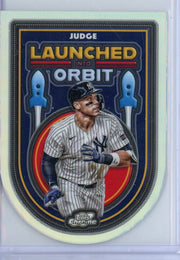 Aaron Judge 2025 Topps Cosmic Chrome Launched Into Orbit