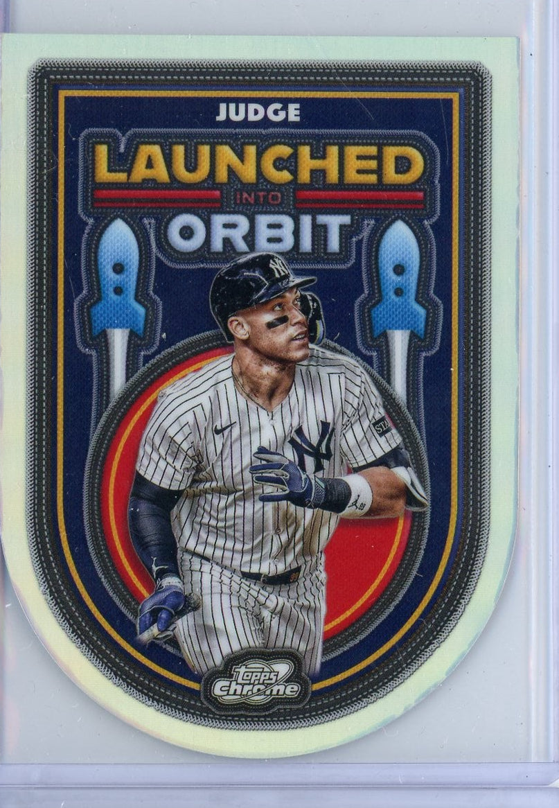 Aaron Judge 2025 Topps Cosmic Chrome Launched Into Orbit