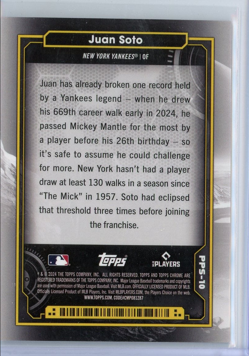 Juan Soto 2024 Topps Cosmic Chrome Planetary Pursuit The Sun