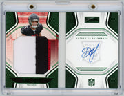 Drake London 2022 Panini Playbook Rookies Playbook Jersey Autograph Green #'d 08/25