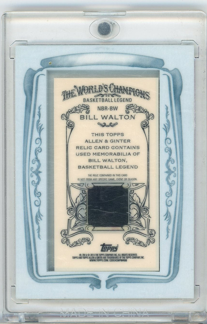 Bill Walton 2013 Topps Allen & Ginter mini frame relic