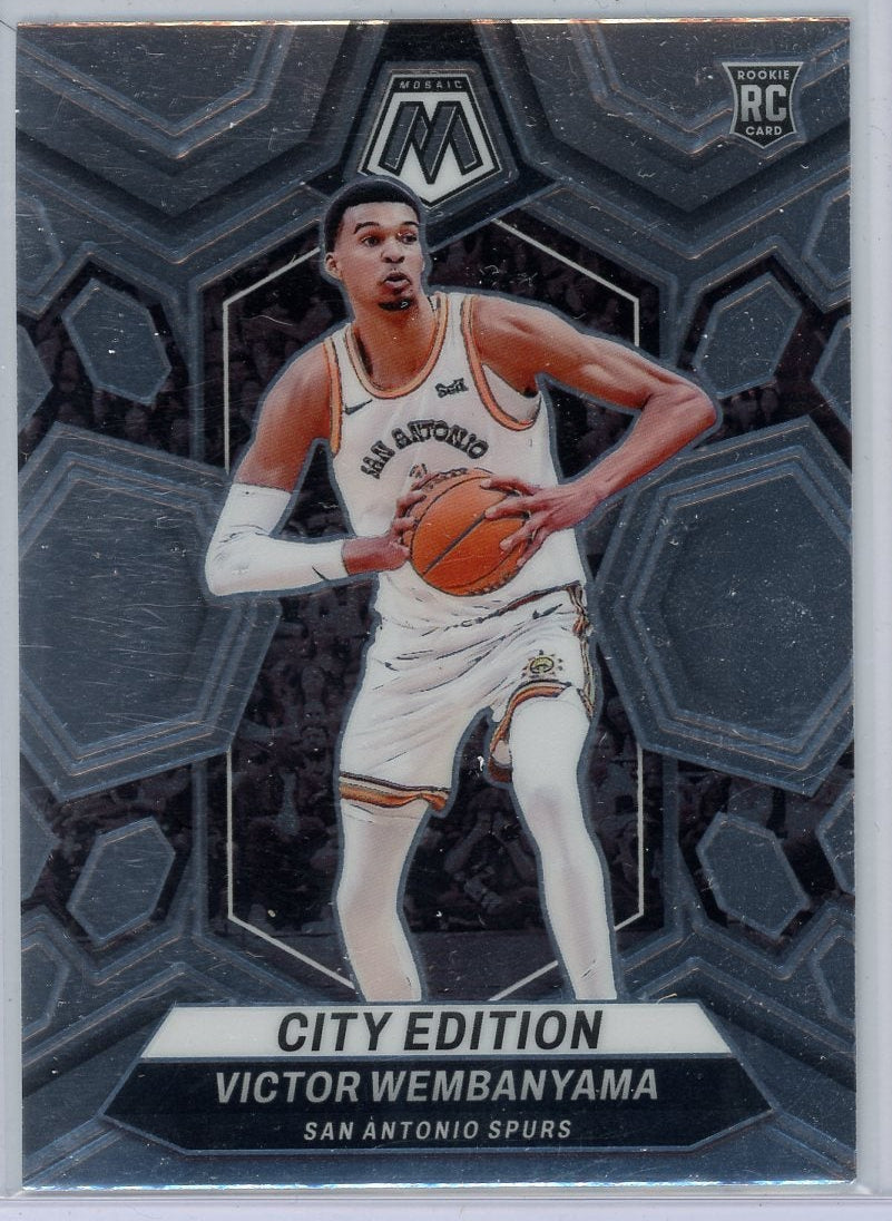 Victor Wembanyama 2023-24 Panini Mosaic RC City Edition