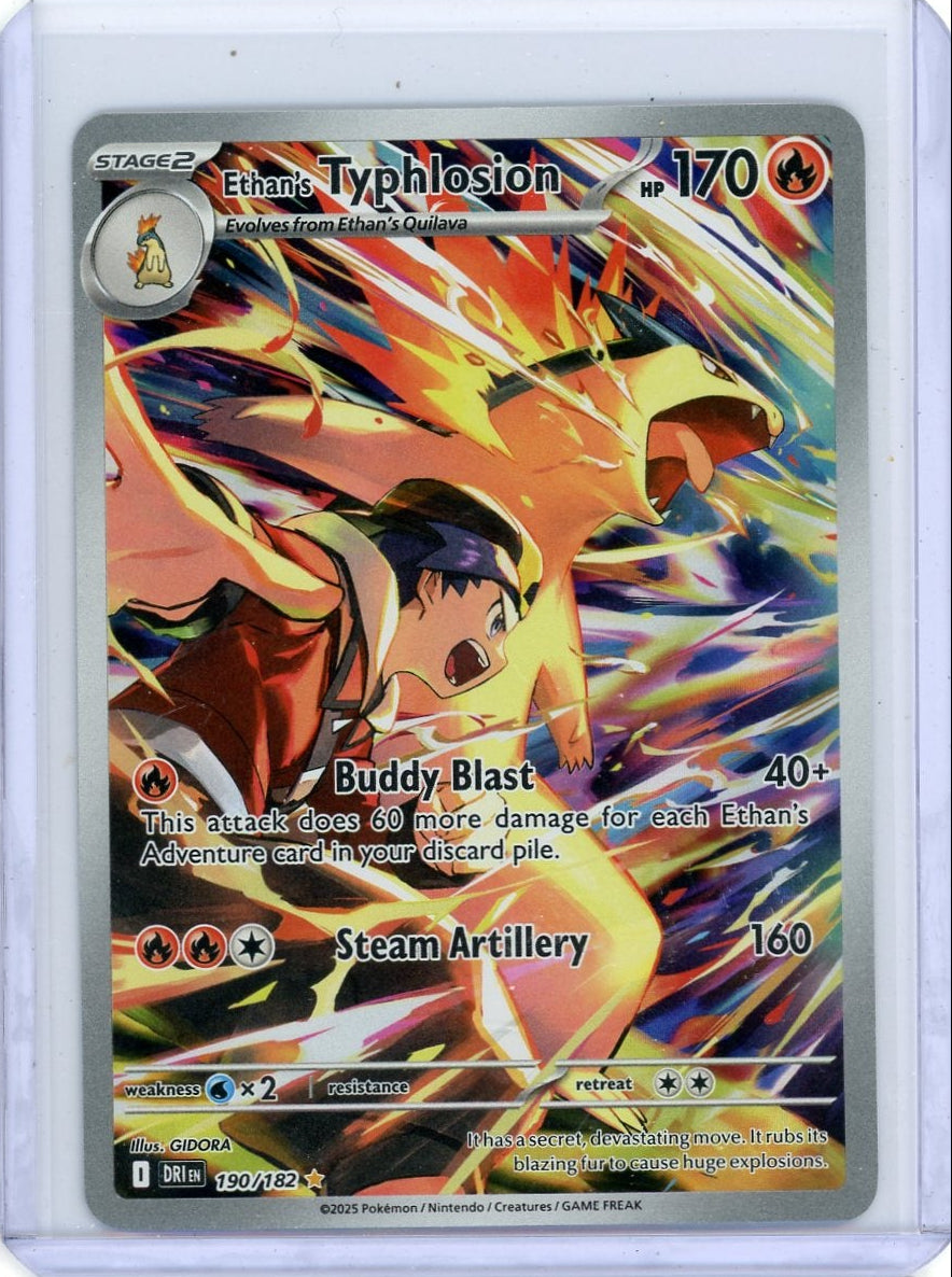 Ethan's Typhlosion Pokémon Destined Rivals Illustration Rare #190/182