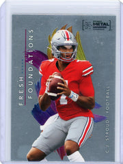 CJ Stroud 2022 Metal Universe Champions Fresh Foundations rookie card