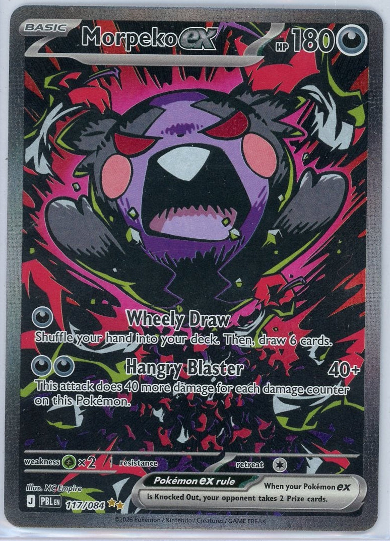 Morpeko ex Pokémon Pitch Black Special Illustration Rare #117/084