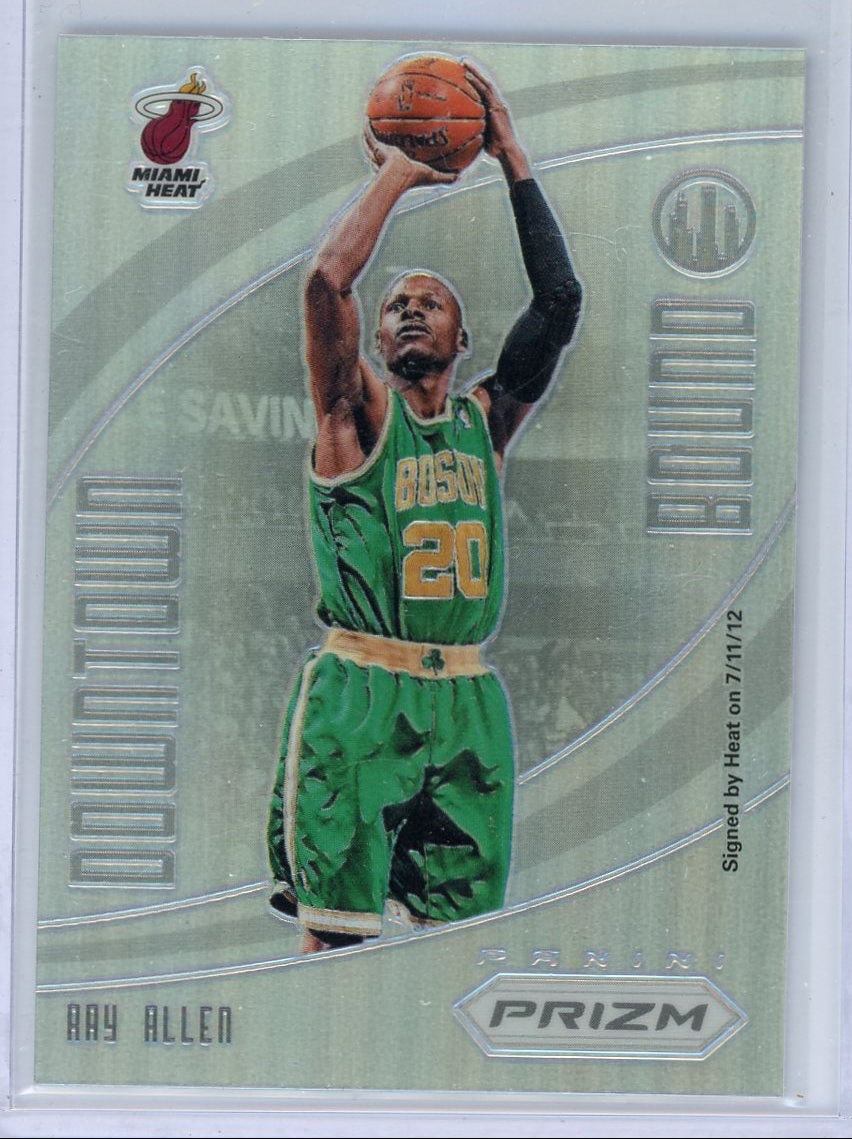 Ray Allen 2012-13 Panini Prizm Downtown Bound silver prizm