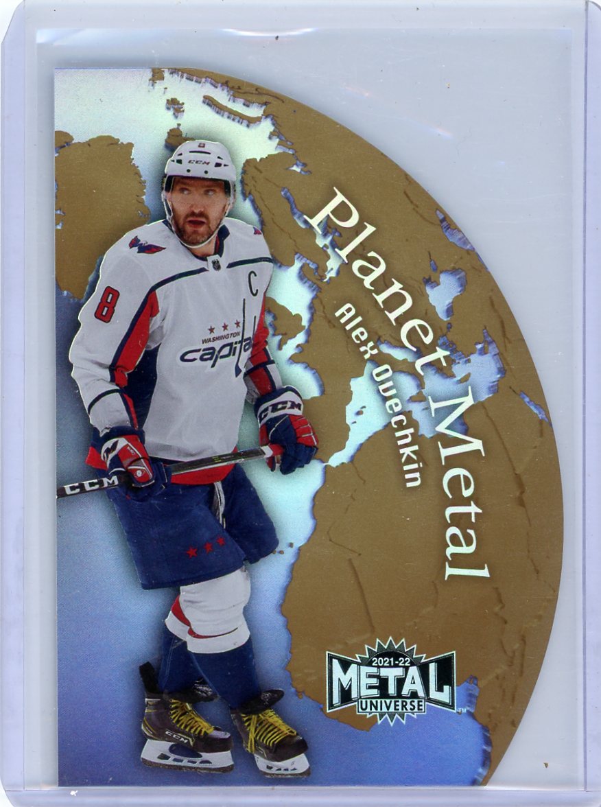 Alex Ovechkin 2021-22 Metal Universe Planet Metal Gold