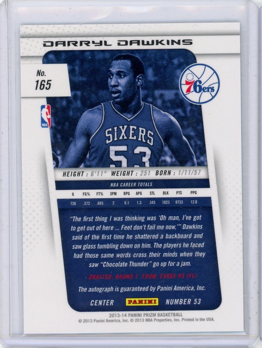 Darryl Dawkins 2013-14 Panini Prizm autograph
